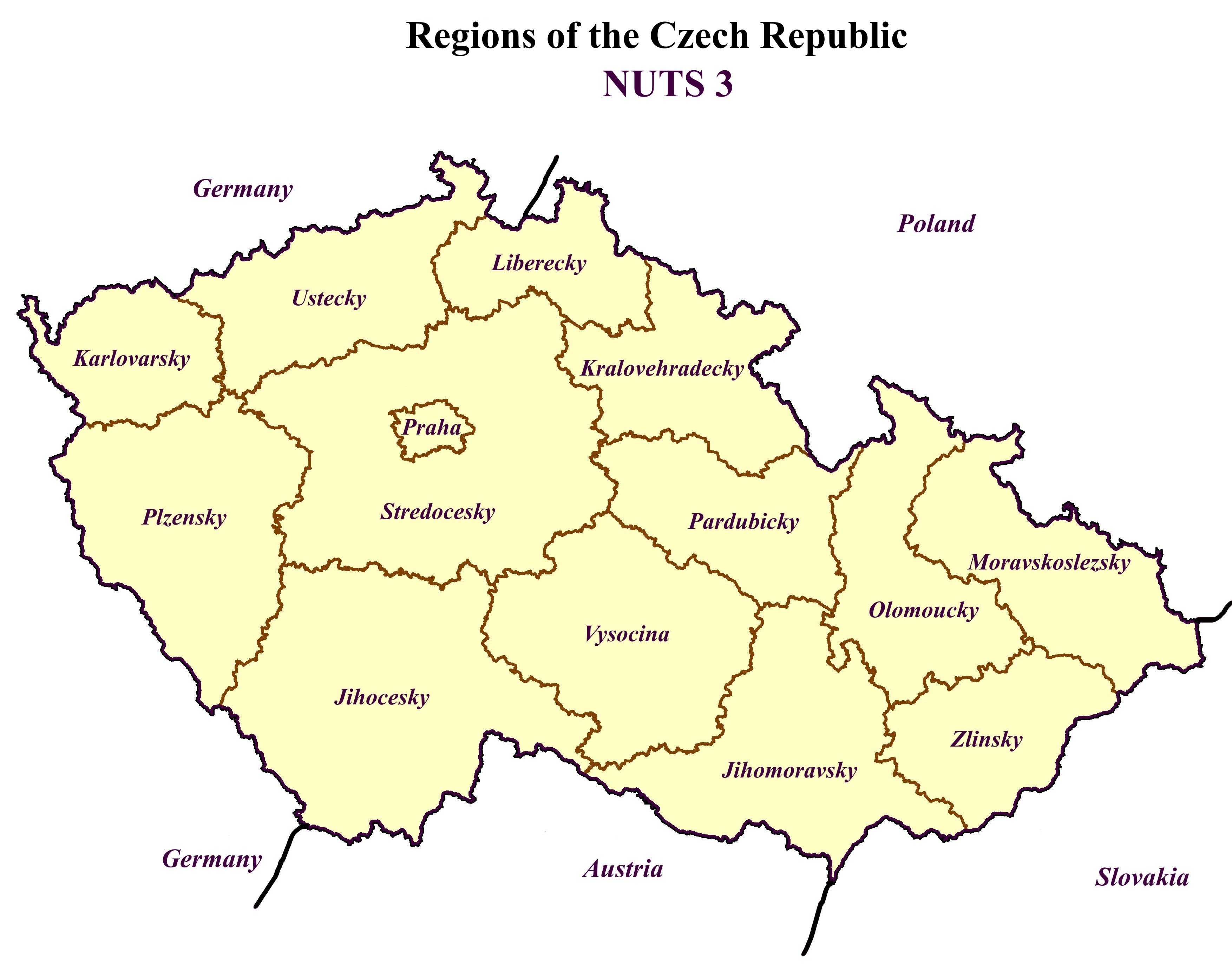 9.5. Regions of the Czech Republic NUTS 3